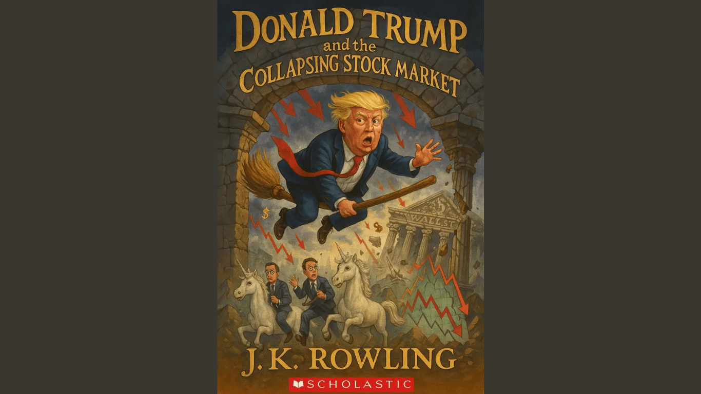 Tarifas de Trump geram memes - confira as 7 imagens mais compartilhadas 5 trump voando na vassoura